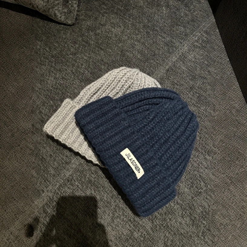 秋冬季大头围宽松毛线帽女显脸小保暖针织帽护耳帽子