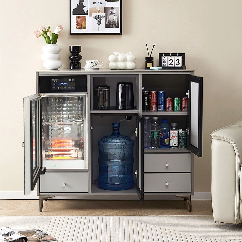 茶吧机家用2025新款全自动智能语音餐边柜带消毒柜一体新款茶吧机