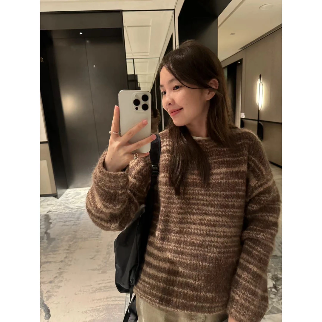 bala&mangosteen 【特】提拉米苏毛衣 极软糯羊驼毛 MY066