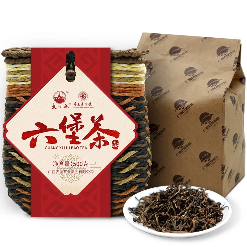 大明山黑茶广西特产精选古法传承老六堡茶香500g散装好茶叶