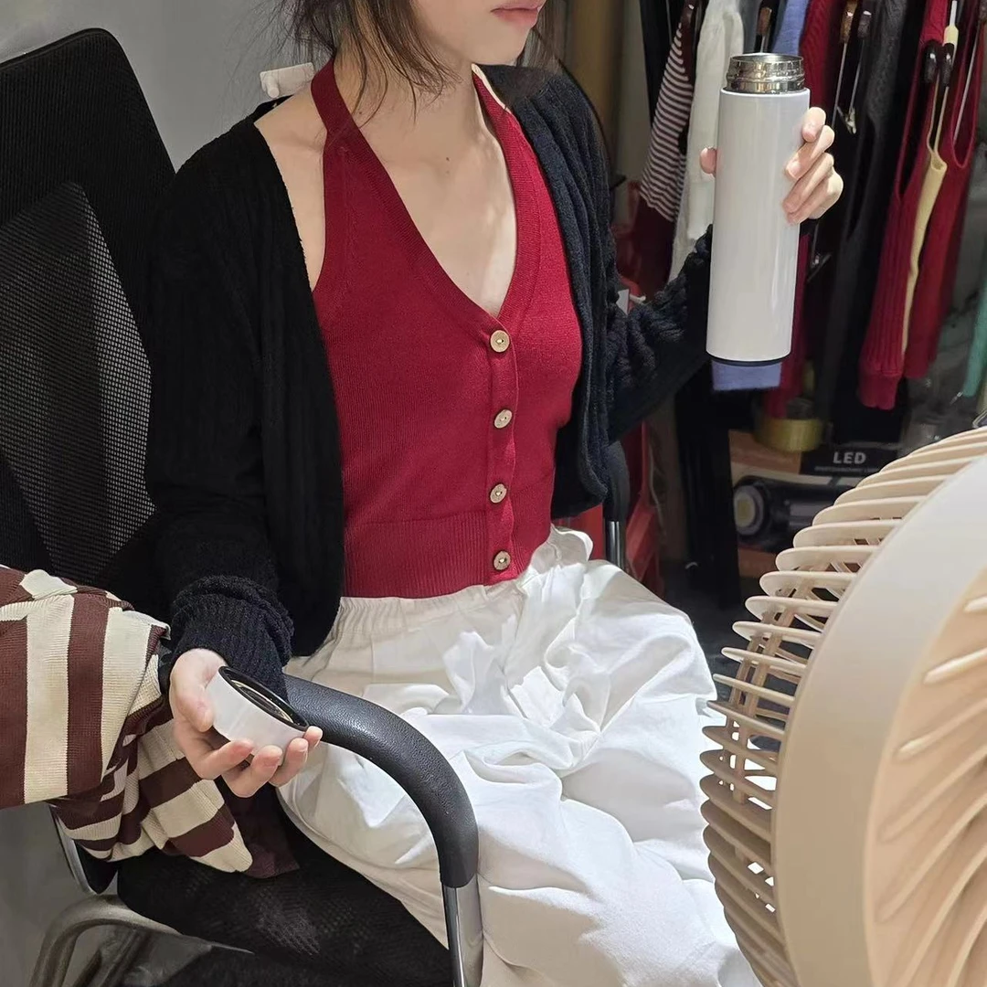 【ASKYO】夏款挂脖背心