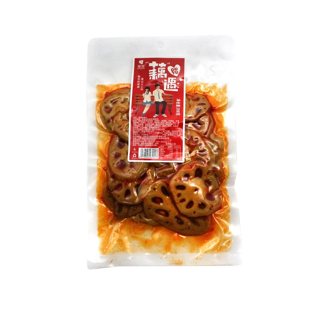 双洲黑鸭味藕片208g