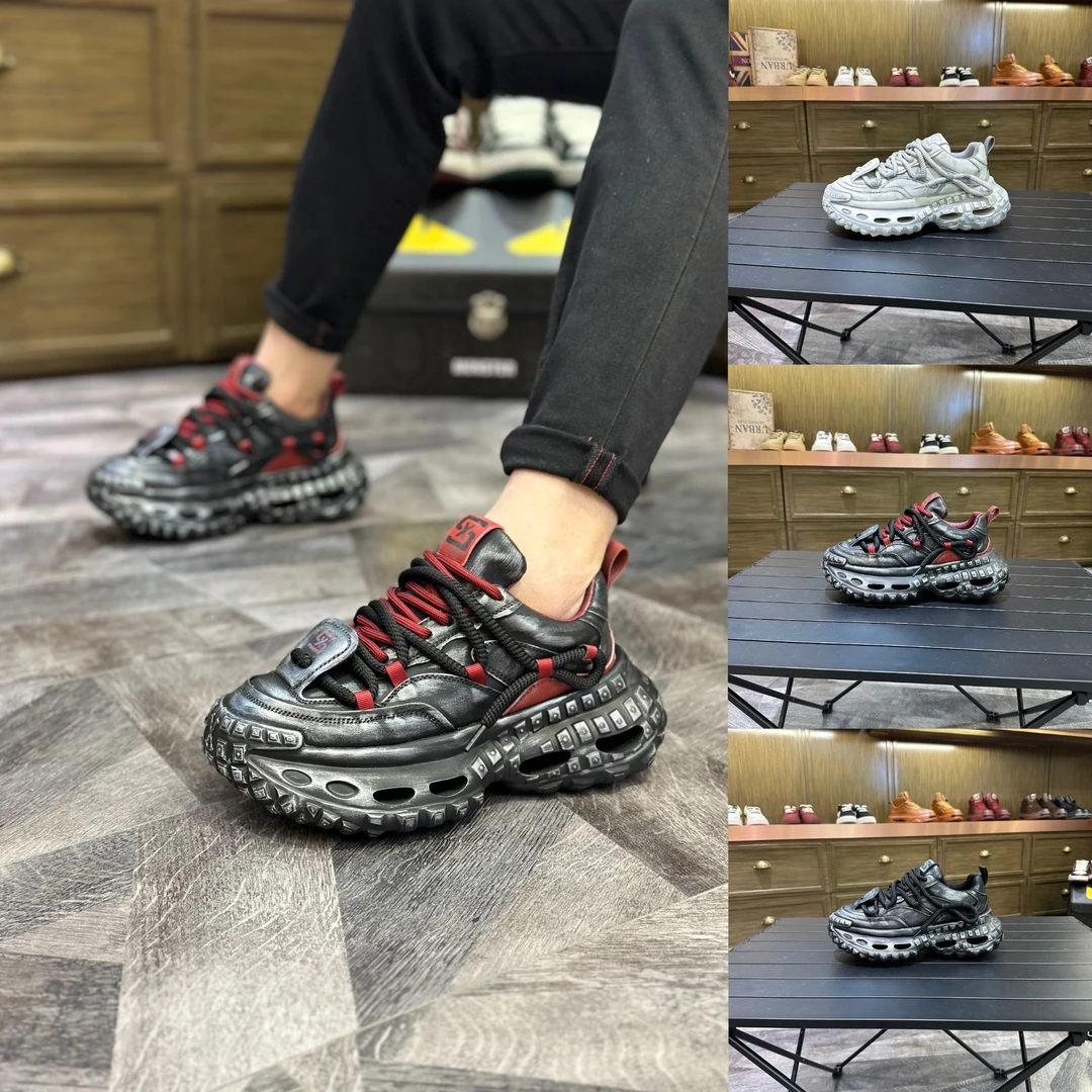 2025早春新款厚底低邦潮流做旧款时尚百搭气质休闲鞋（标准尺码）