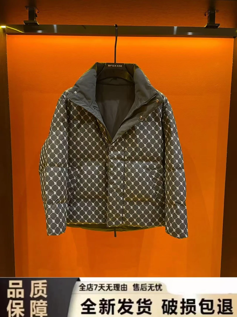 【KK男装买手】FFF24款冬季男装B字发泡满印潮奢时尚百搭羽绒服