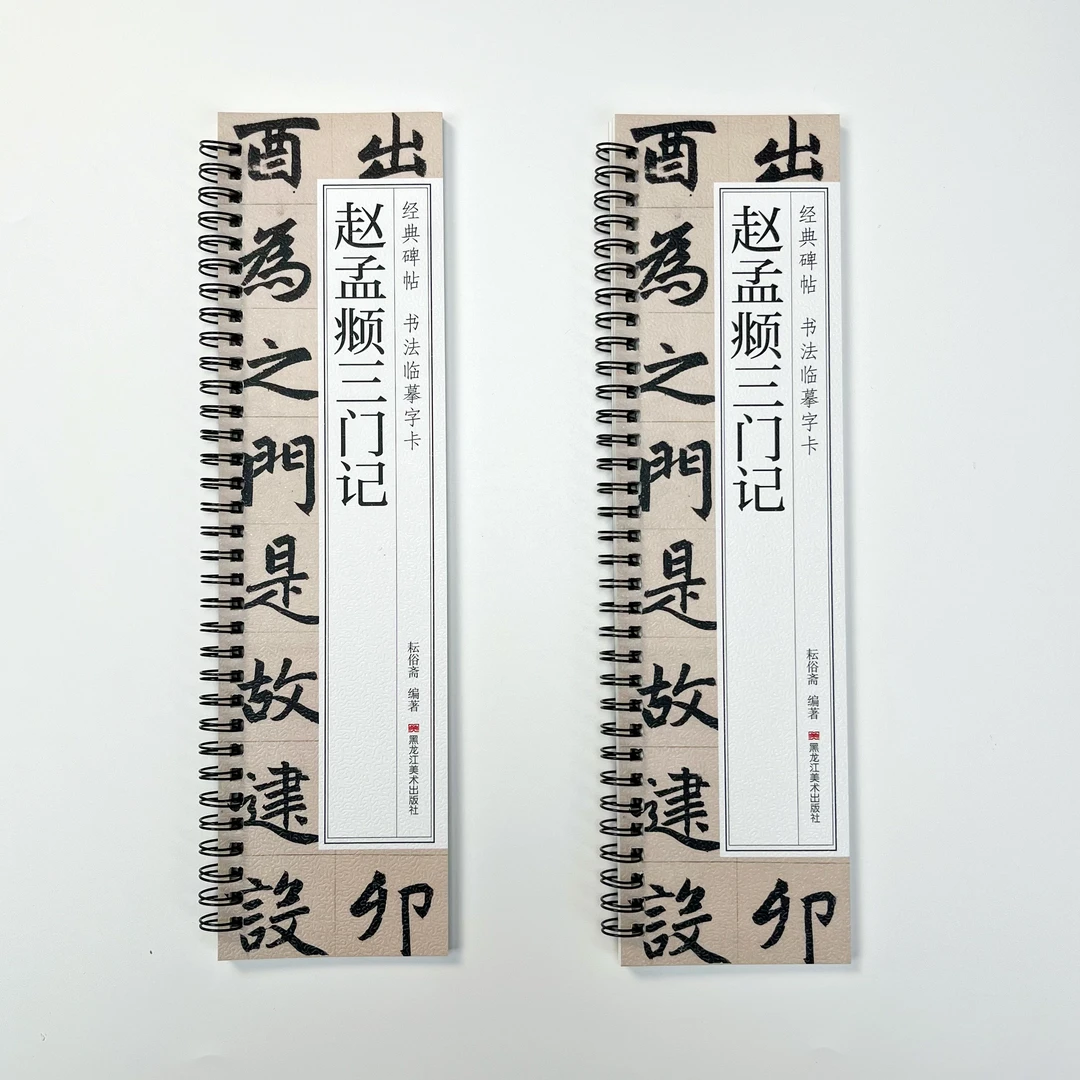赵孟頫三门记经典碑帖近距离临摹卡成人书法字帖全文清晰活页毛笔