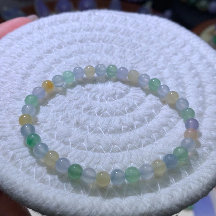 翡翠手串未镶嵌马卡龙手串