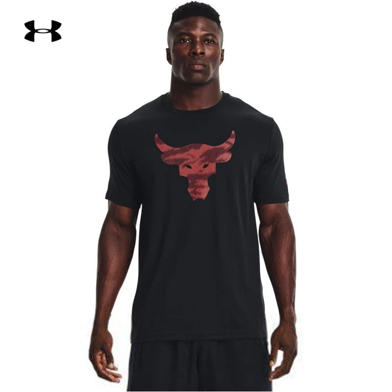 安德玛UA 强森Rock男士春夏训练运动健身T恤Under Armour 1371214