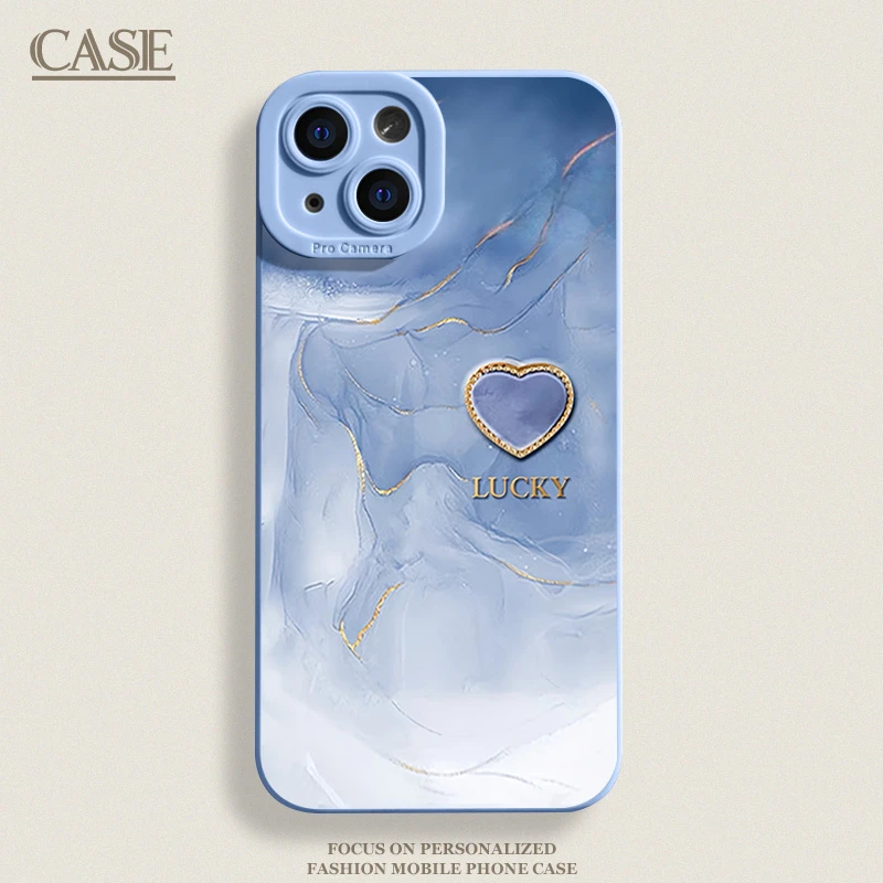 【专享0.01】爱心晕染iPhone15ProMax手机壳14苹果13硅胶12全包7/8