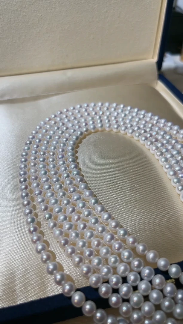 【闪购商品】淡水珍珠hh银S925镶嵌珍珠项链5-6多样性发一