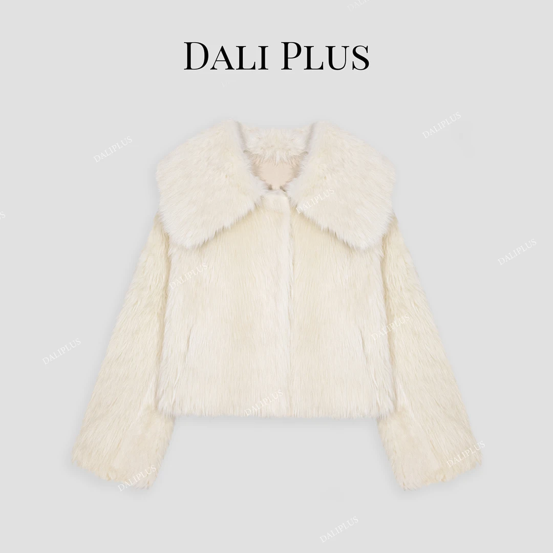 DALI PLUS海军领优质羊毛革皮草 奢华显贵外套-D4YW0253