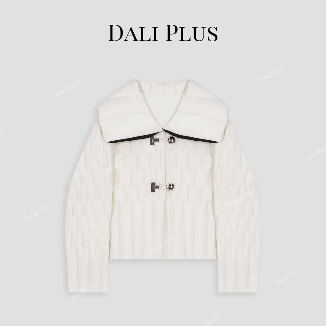 DALI PLUS通勤轻便鹅绒服 保暖大翻领气质短款羽绒服-D4ST0247