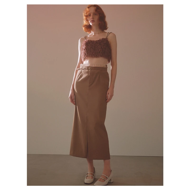 大都会艺术博物馆 L 杂志画报款 开叉半身裙 【DD外贸】