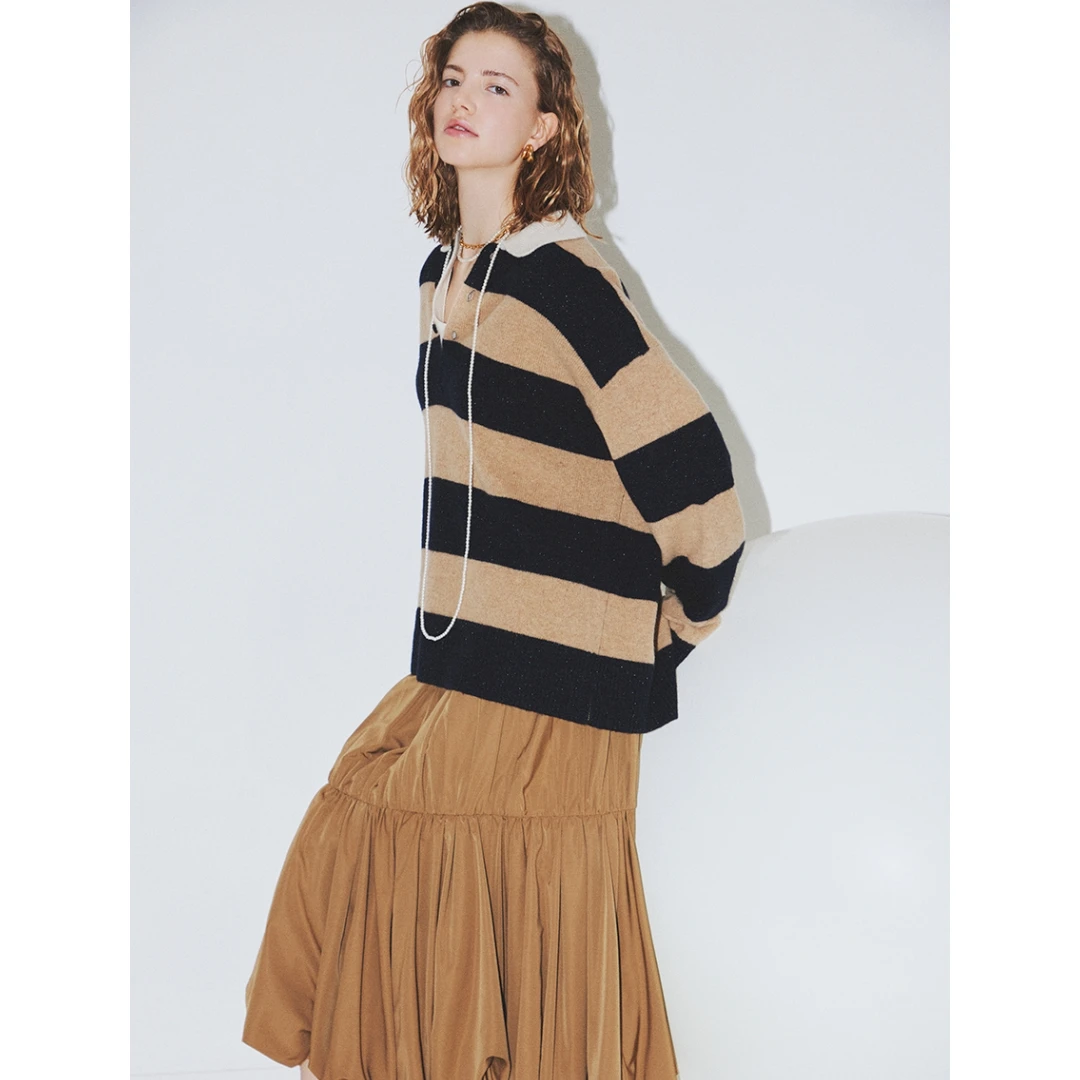 【DD外贸】 秋冬新款 M 时尚气质优雅百搭休闲宽松长裙