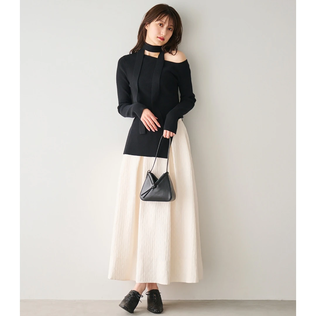 【DD外贸】日系品牌 秋季新款 C 简约显瘦气质时尚修身高腰半身裙