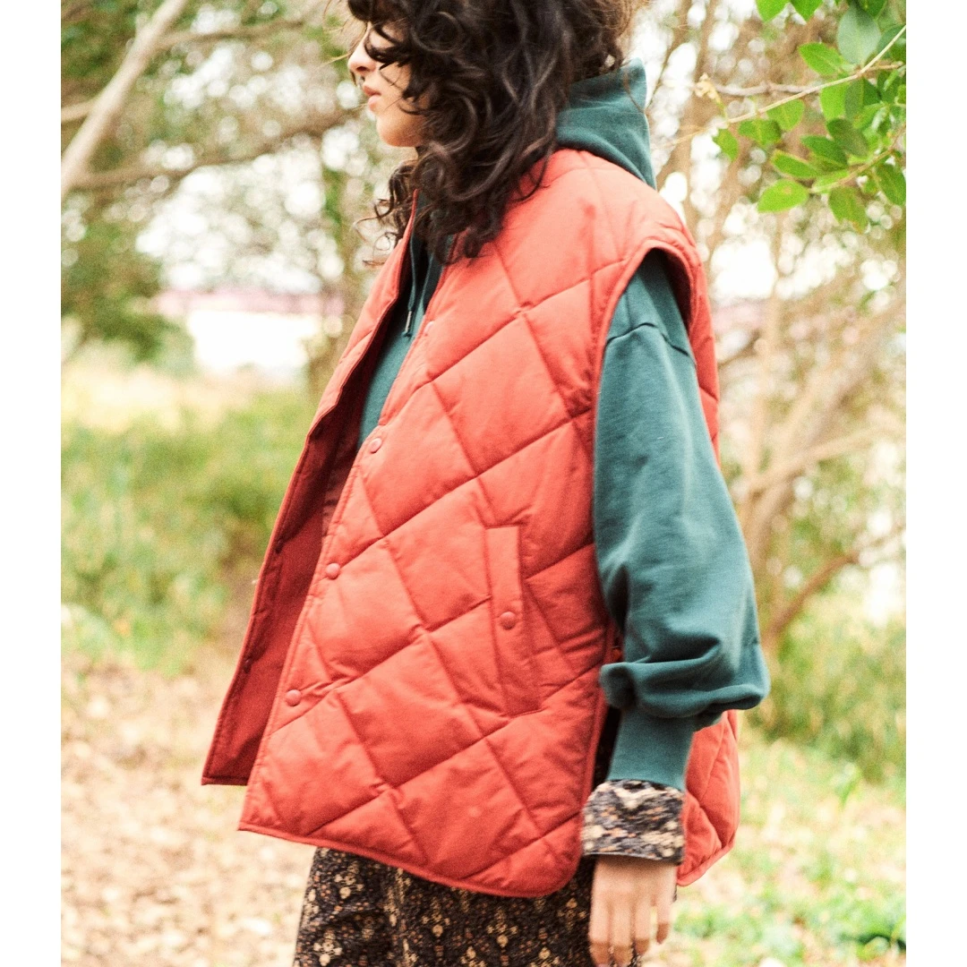 【DD外贸】 秋季新款 E 时尚气质休闲优雅百搭保暖棉服