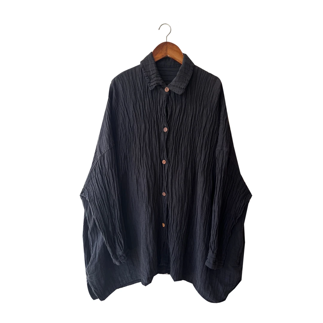 云雾里   汉麻  桑蚕丝   衬衫    Y24FW 3013