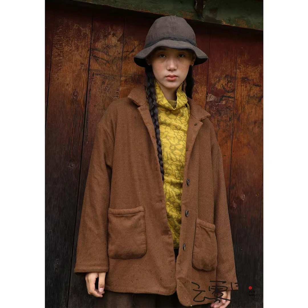 云雾里  羊 毛  3M新雪莉棉  保暖舒适 短棉衣 Y24FW 3319