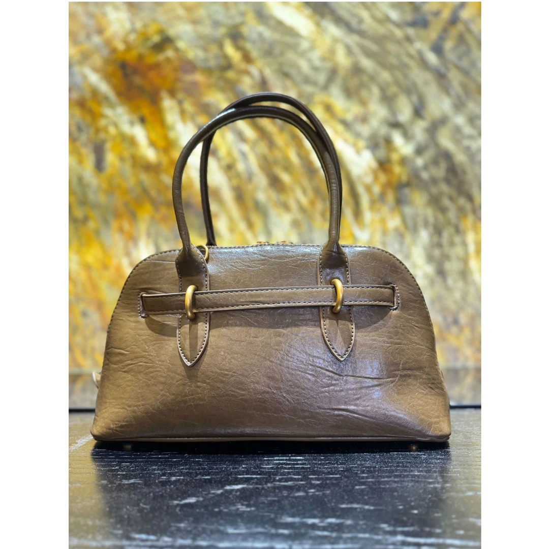 HIRMRIS手工真皮包550786-浅咖 缪贝壳托特