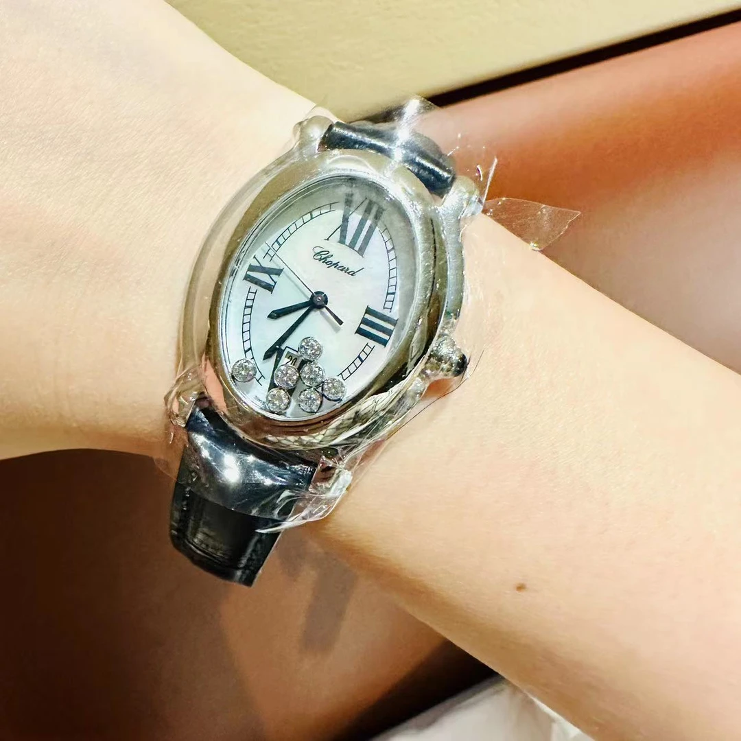 95新  胖虎腕表/萧邦/精钢/快乐钻/石英29*34mm/231226028