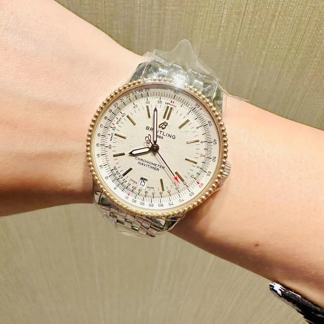 95新  胖虎腕表/百年灵/航空计时1/精钢/38mm/机械/240107016