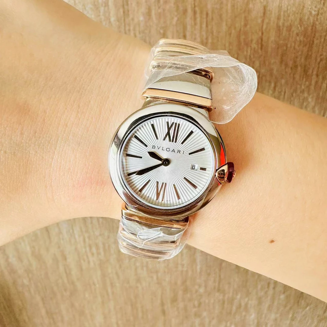 95新 BVLGARI/宝格丽 石英,28mm/间金/240709005