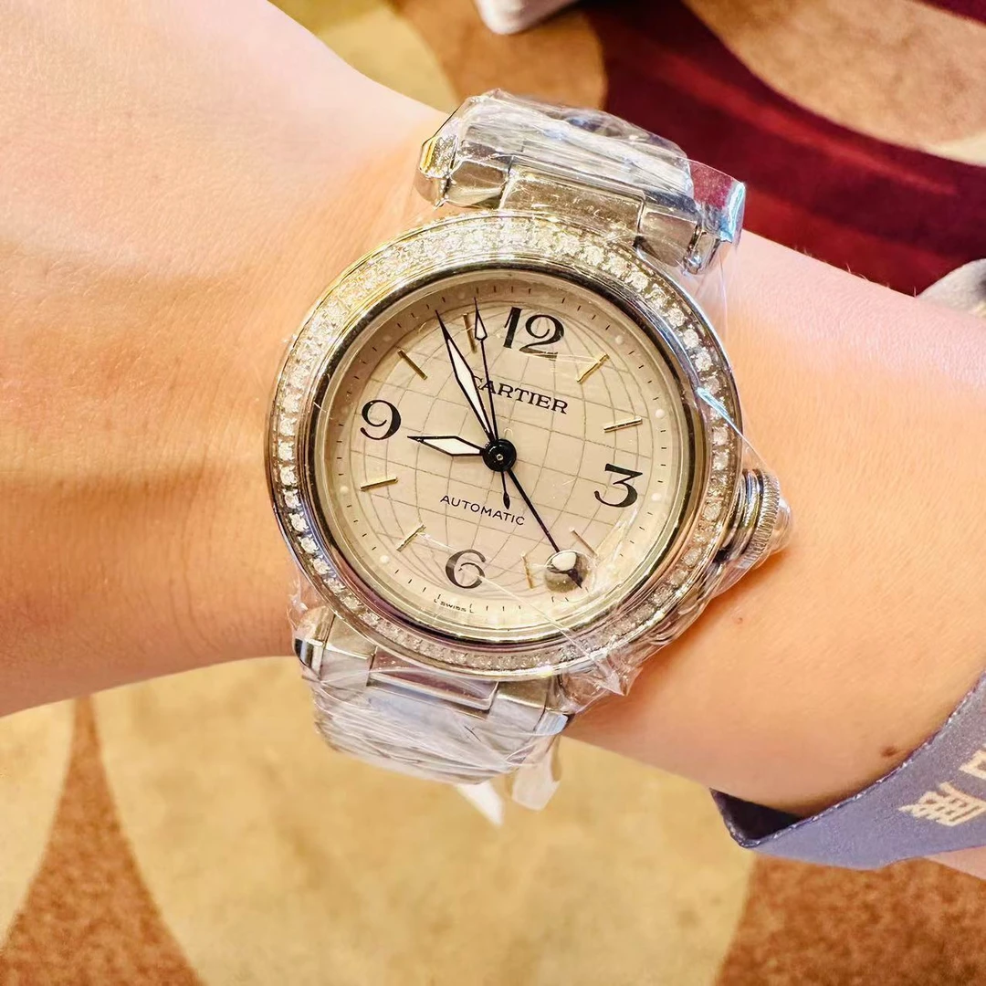 95新 Cartier/卡地亚 自动机械,35mm,精钢/240819014