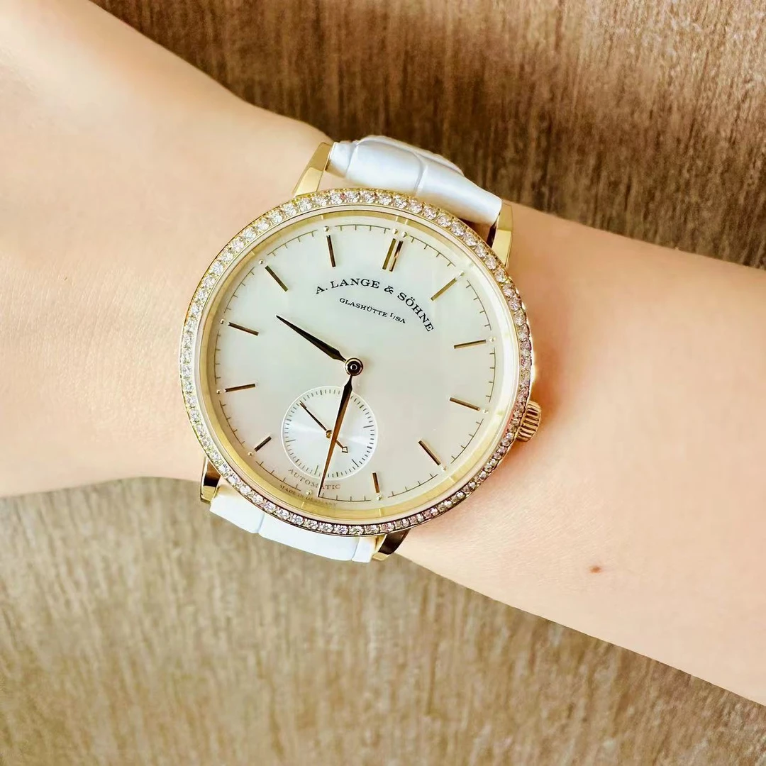 95新  胖虎腕表/朗格/萨克森/自动机械,37mm/18k黄金/240204012