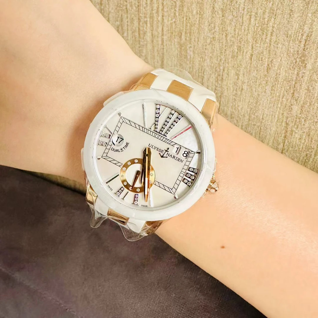 95新 Ulysse Nardin/雅典 自动机械,40mm/18k玫瑰金/882403080003