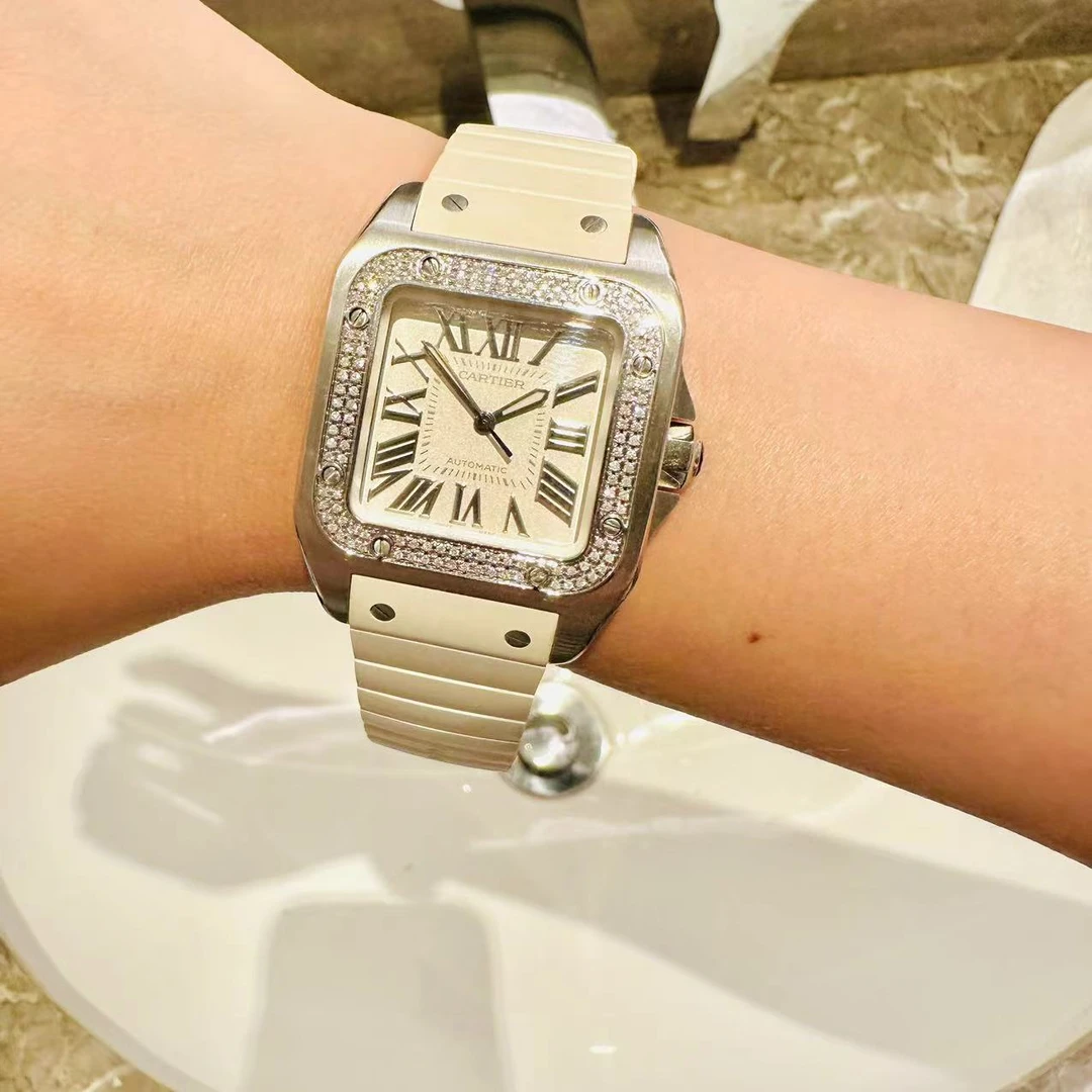 95新 Cartier/卡地亚 自动机械,精钢,44.2x35.6毫米/240818002