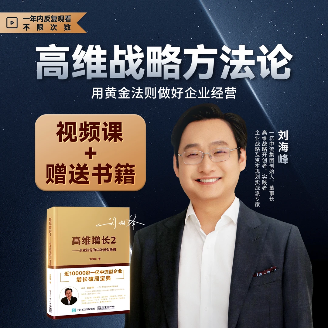 刘海峰老师：高维战略方法论（书+课）