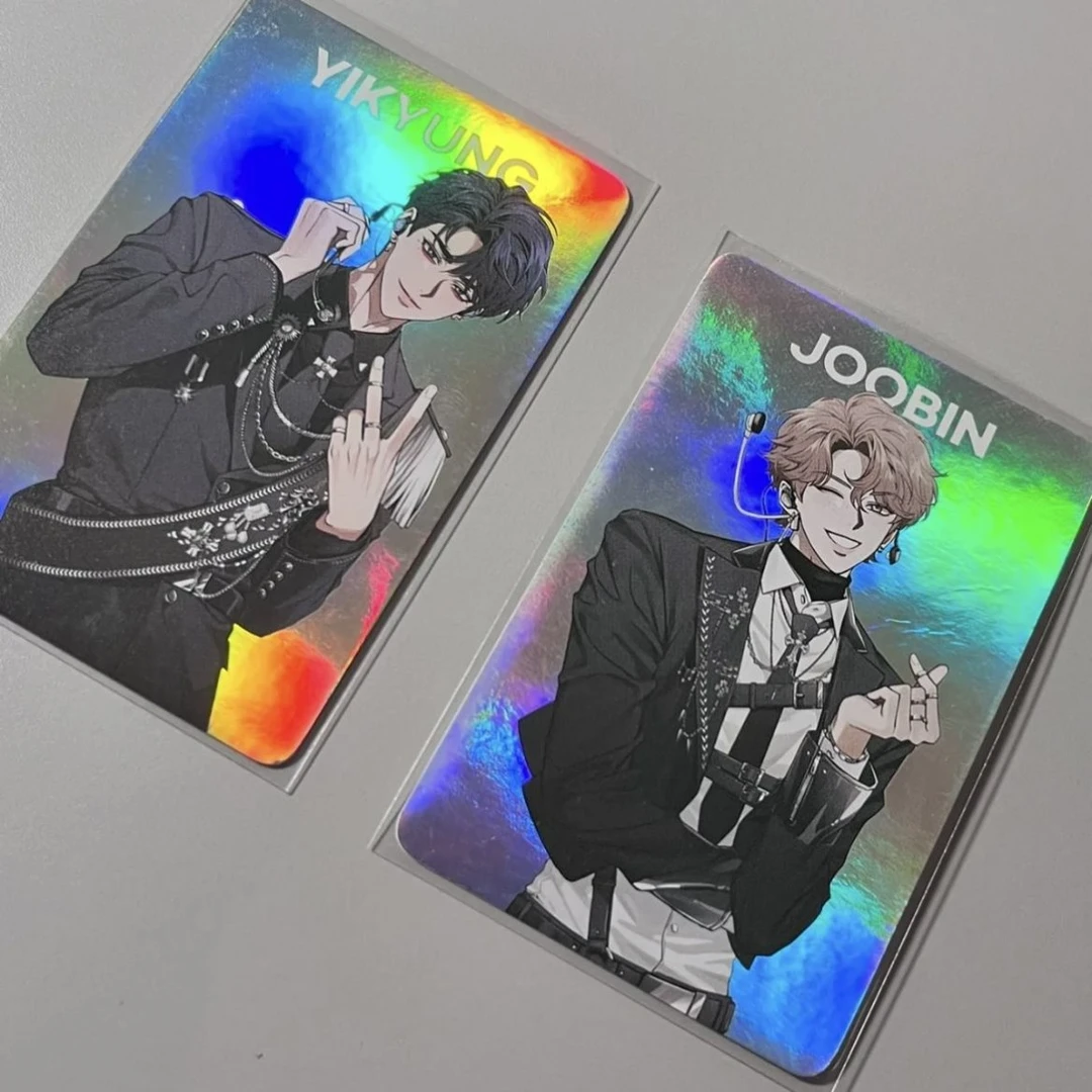 韩漫素描3寸小卡高颜值崔逸景李周彬镭射卡追星爱豆限量周边自制