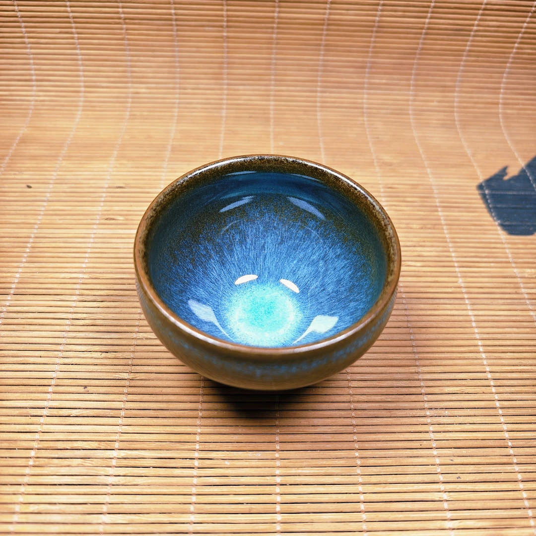 蓝毫建盏全品无瑕主人杯茶杯收藏送礼