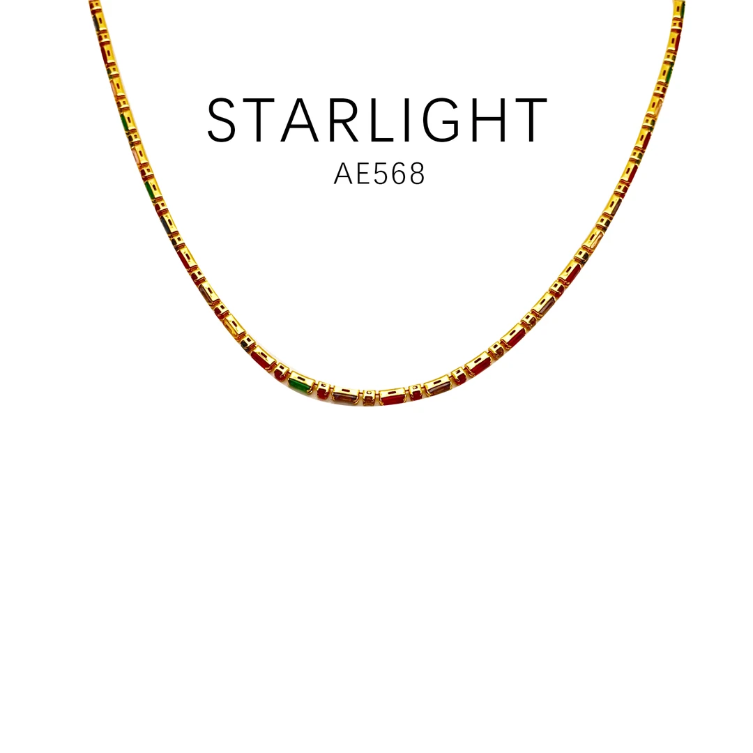 铜合金项链 设计款优雅时尚轻奢百搭项链~AE568