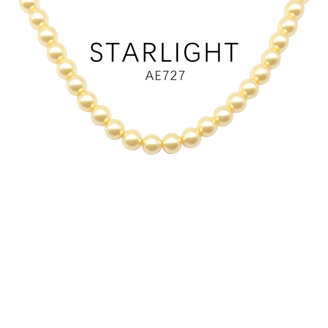 铜合金项链 时尚气质百搭香槟金色项链(8mm)~AE727