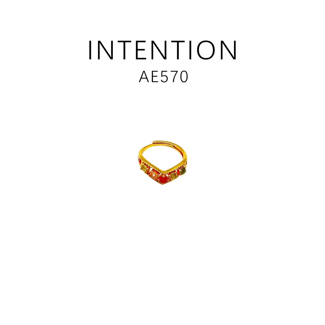 铜合金戒指 精致复古百搭简约戒指～AE570