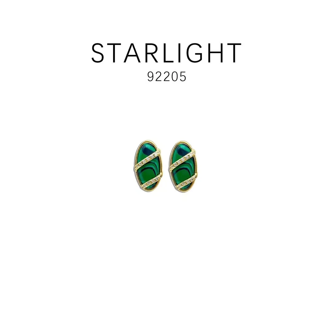 铜合金耳饰 中古风设计款轻奢气质耳饰~92205