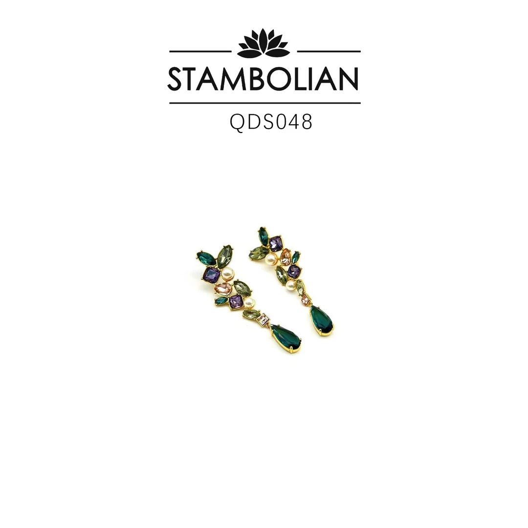 铜合金耳饰 设计款时尚精致耳钉～QDS048