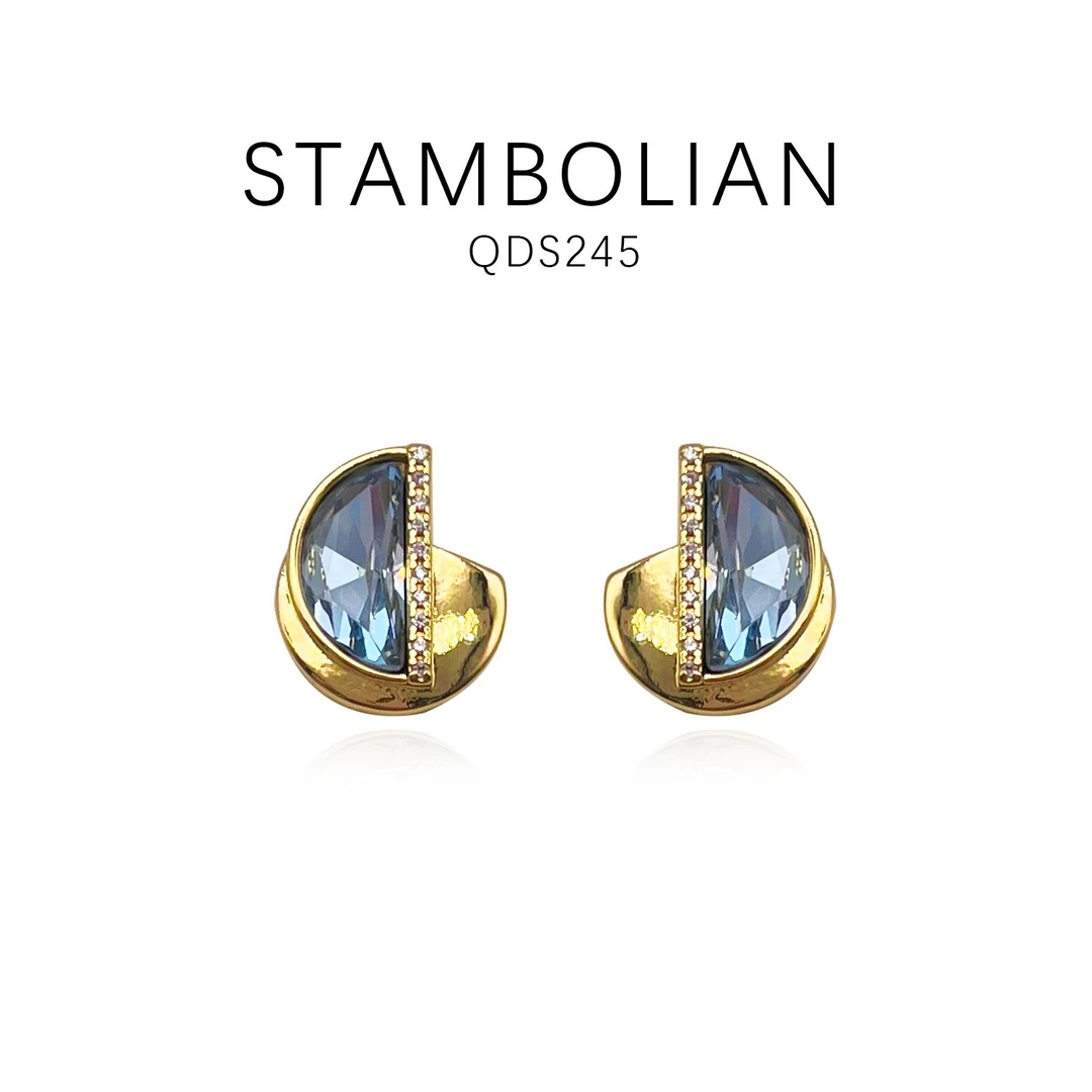 铜合金耳饰 简约气质百搭优雅耳饰~QDS245