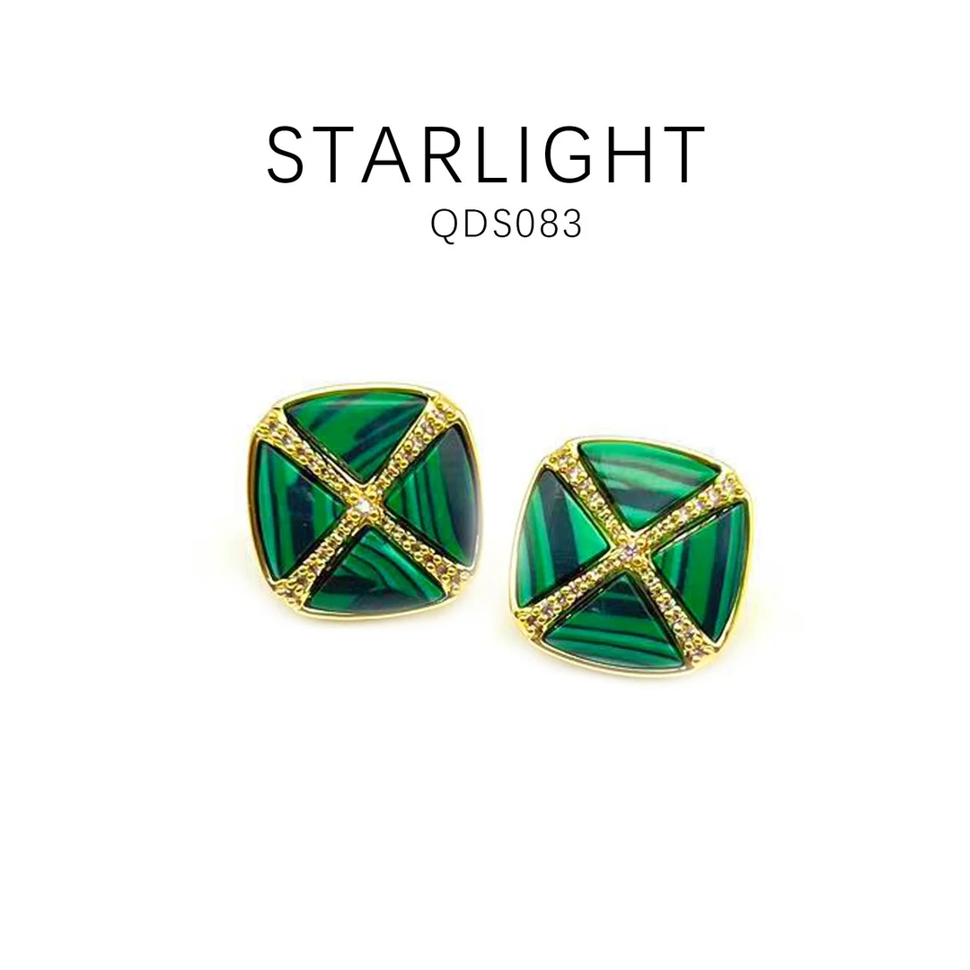 铜合金耳饰 设计款时尚精致耳饰～QDS083