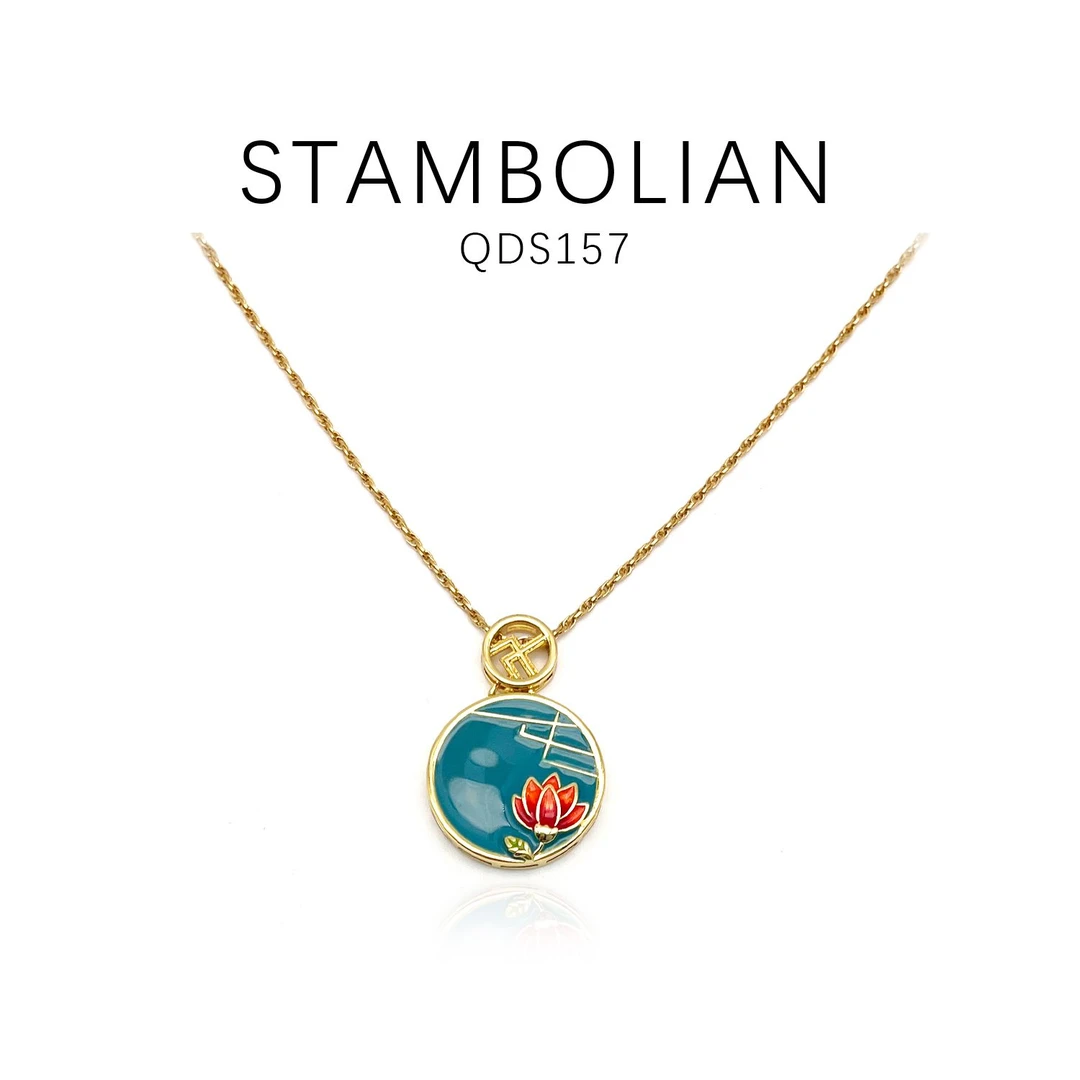 铜合金项链 时尚大气简约项链-QDS157