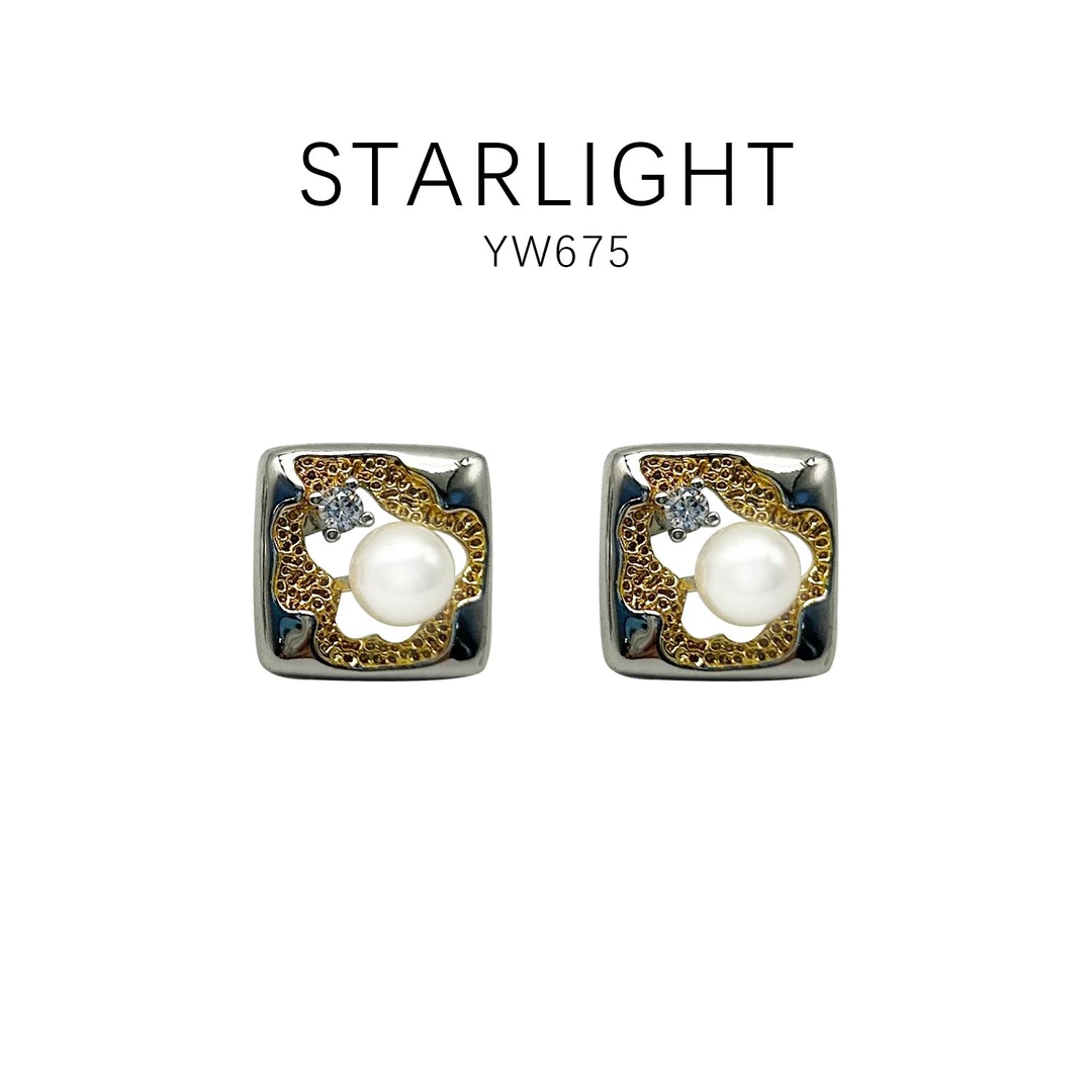 铜合金耳饰 简约气质百搭优雅耳饰~YW675