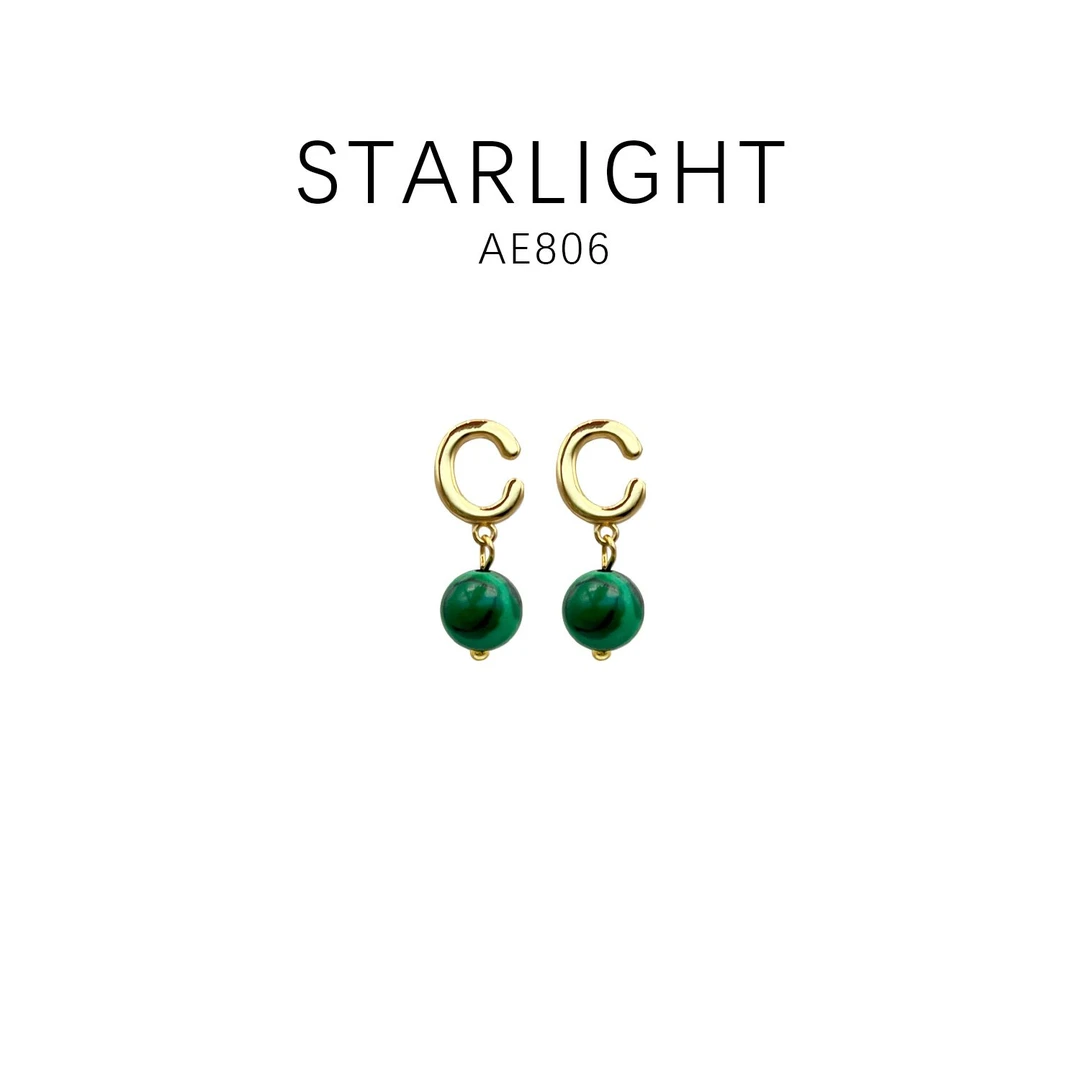 铜合金耳饰 设计款时尚气质百搭轻奢耳饰(尺寸8mm)~AE806