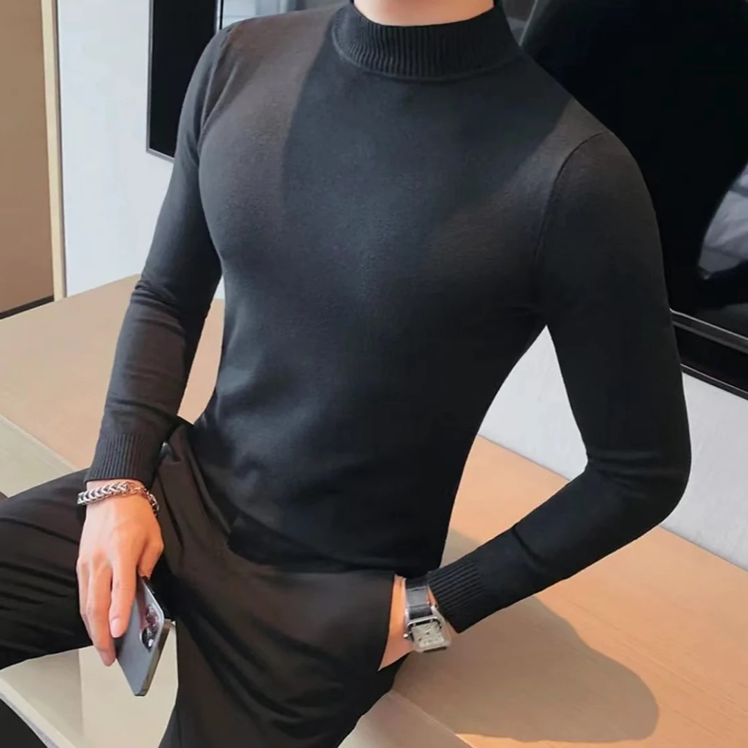 3 半高领针织打底衫031