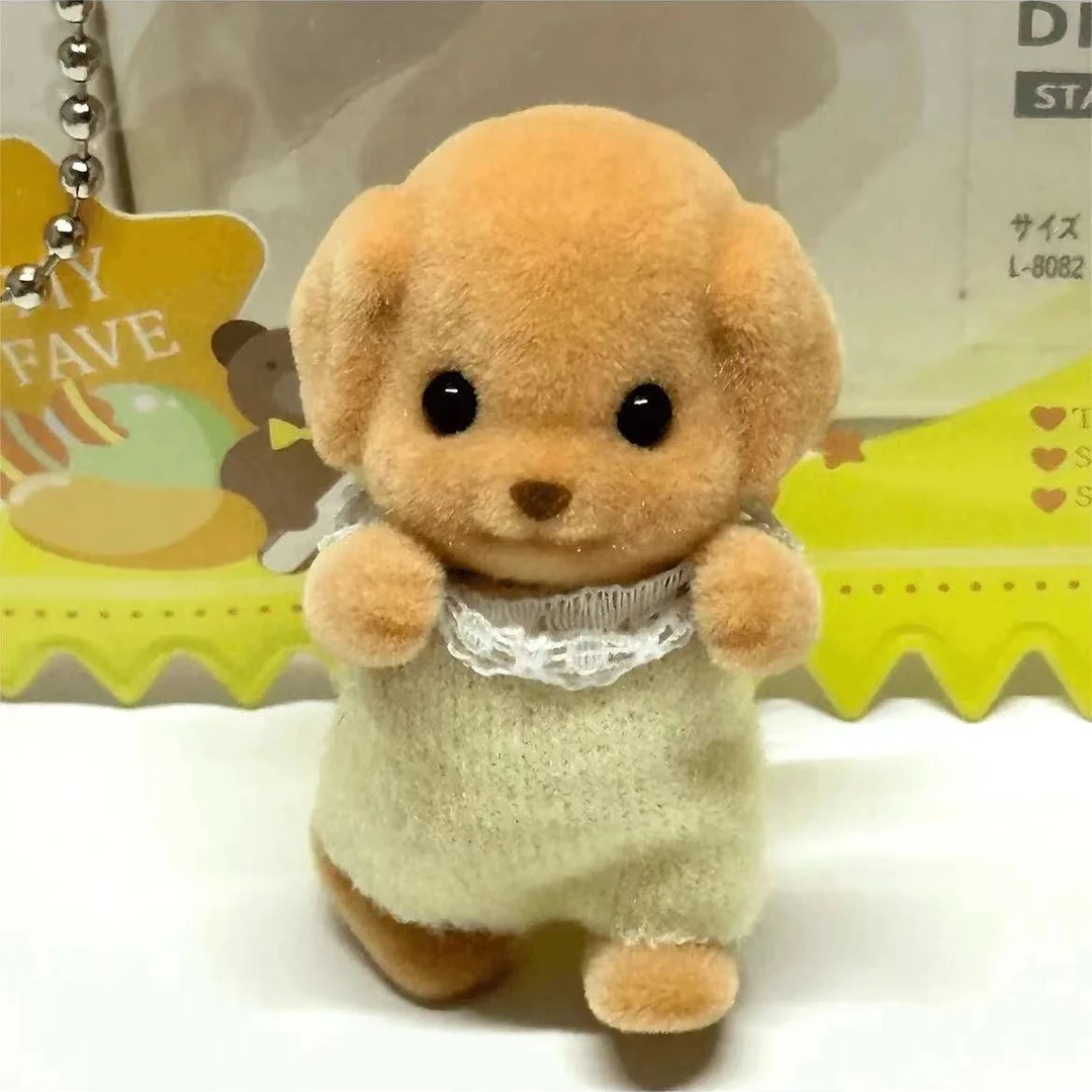 【四肢可活动】森贝尔贵宾犬迷你玩偶摆件可爱玩偶玩具送礼物