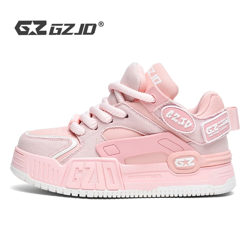 古芝迪情侣潮鞋春秋新款休闲鞋秋季运动潮鞋时尚潮流低帮厚底板鞋