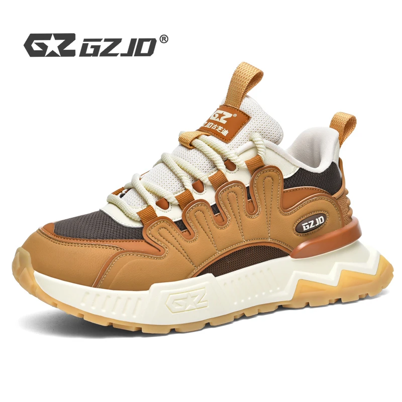 古芝迪原创潮流轻便秋季新款男士增高透气网面运动休闲防滑老爹鞋