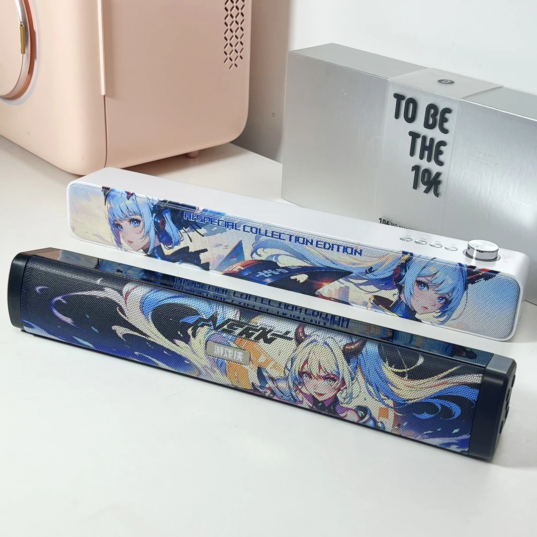 智能真无线蓝牙桌面音响 内置电池立体声便携动漫手机电脑通用