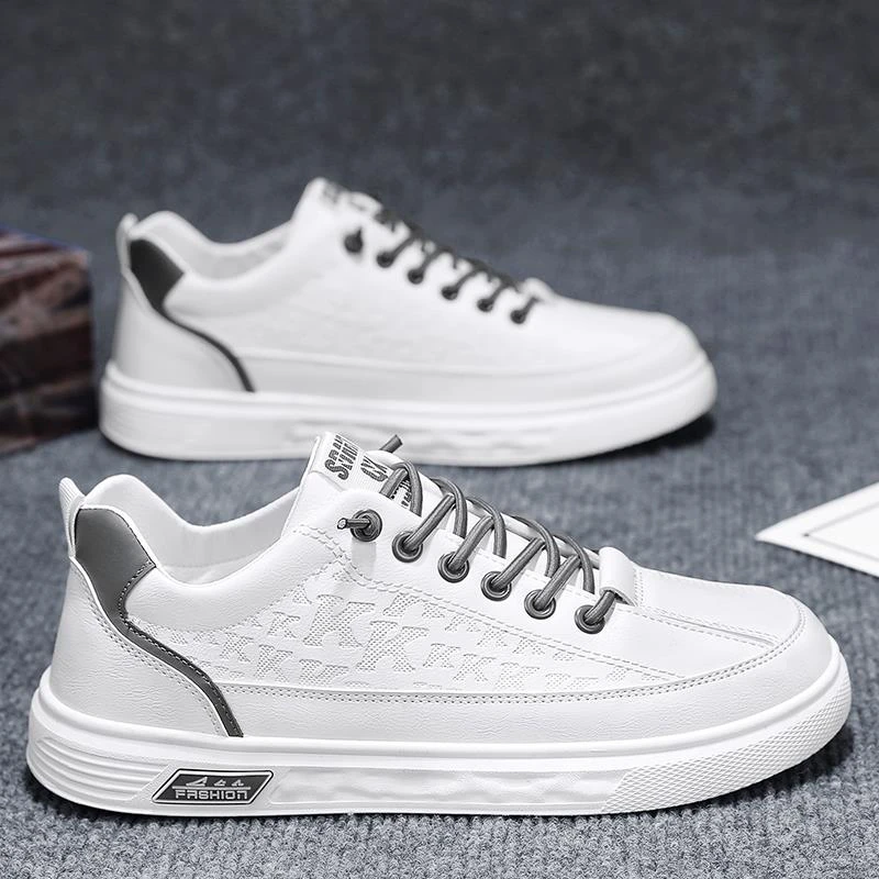 俞兆林奢高档男鞋小白板鞋潮流上班工作防滑男士休闲皮鞋运动潮鞋