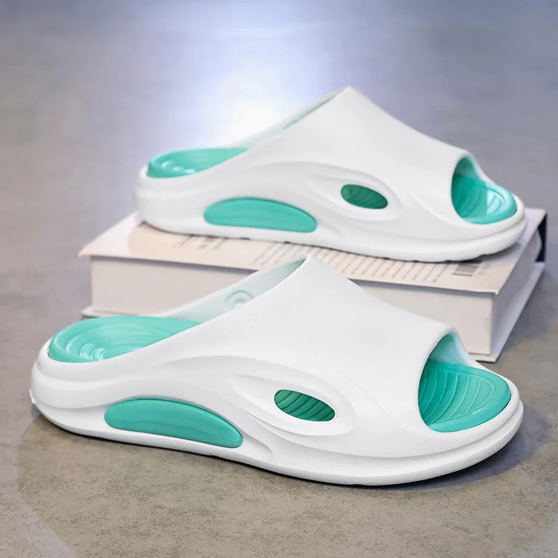 俞兆林一字拖男夏外穿体育生训练运动凉拖男士踩屎感防滑沙滩拖鞋