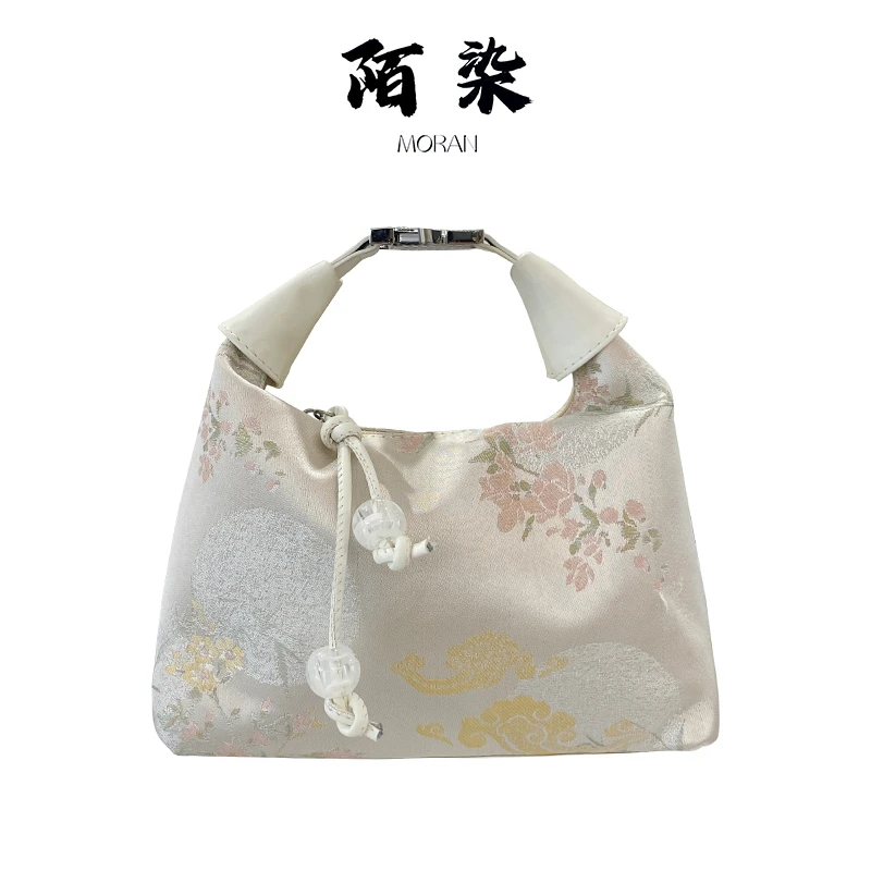 Jokara/丘可儿百搭提花手拿包古风气质女士中式优雅复古手提包